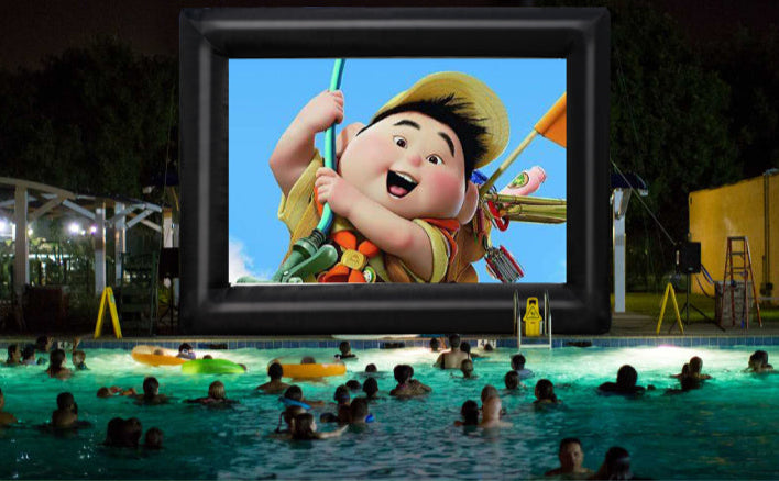 20FT Inflatable Projector Screen for Outdoor Home Theater W/ Blower